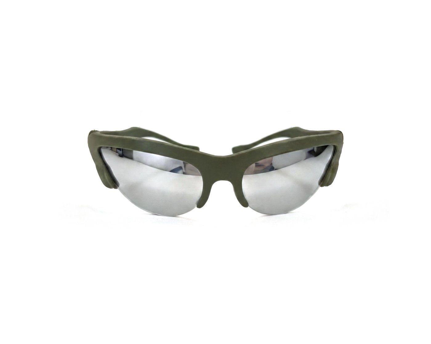 SUNSKRS Eclipse Military Green Silver Mirror - front