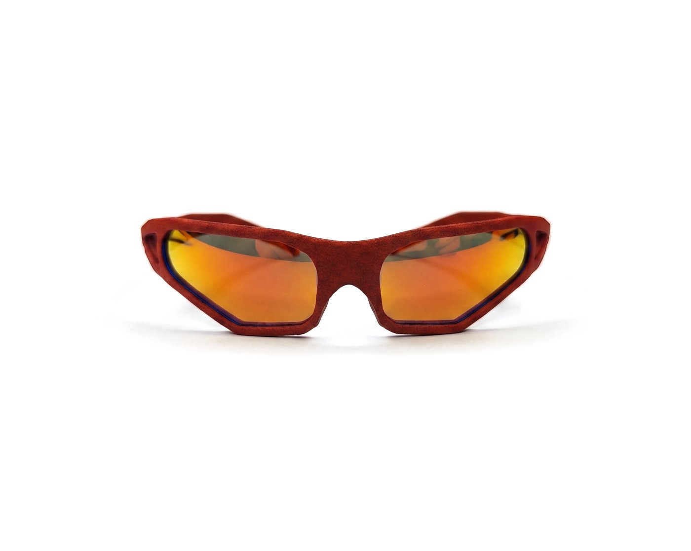 SUNSKRS Comet Red Brick Red Mirror - front