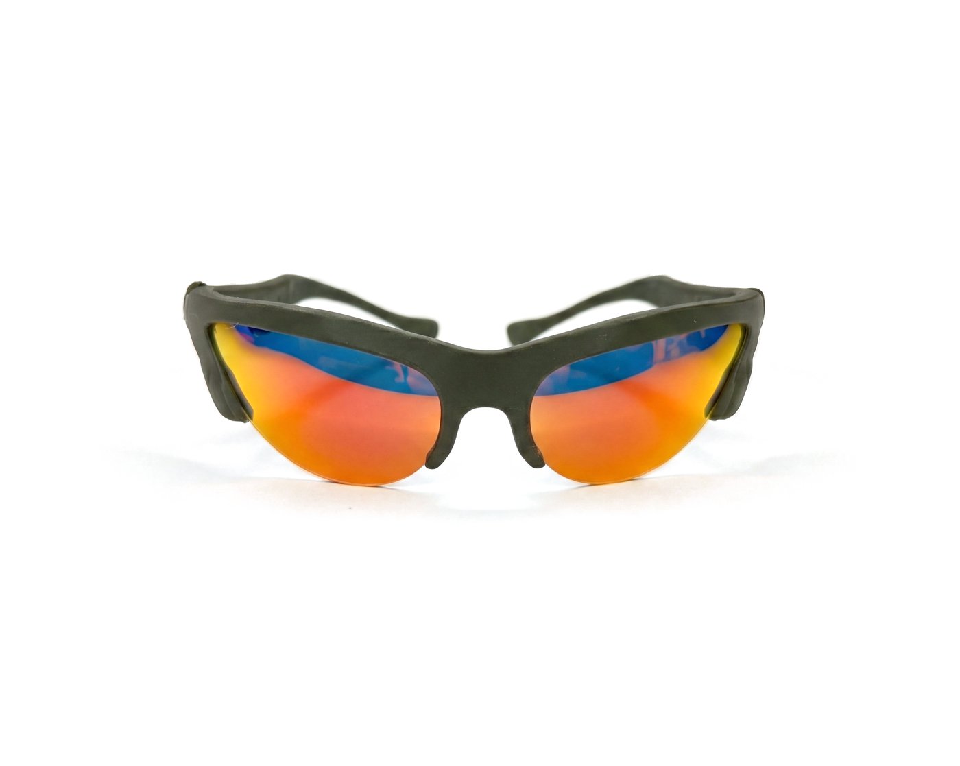 SUNSKRS Eclipse Military Green Red Mirror - front